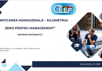Planificarea managerială - kilometrul zero pentru management